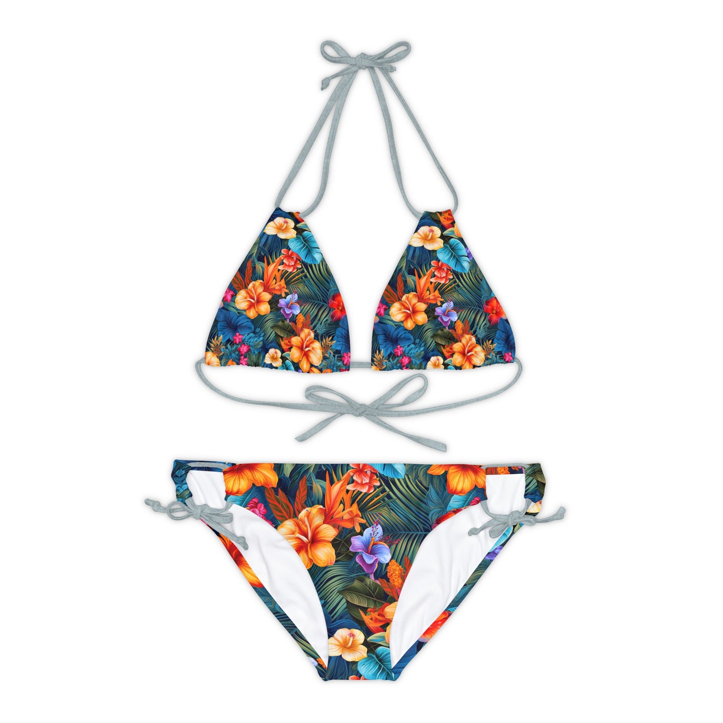 Strappy Bikini Set (AOP)