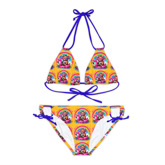 Strappy Bikini Set (AOP)